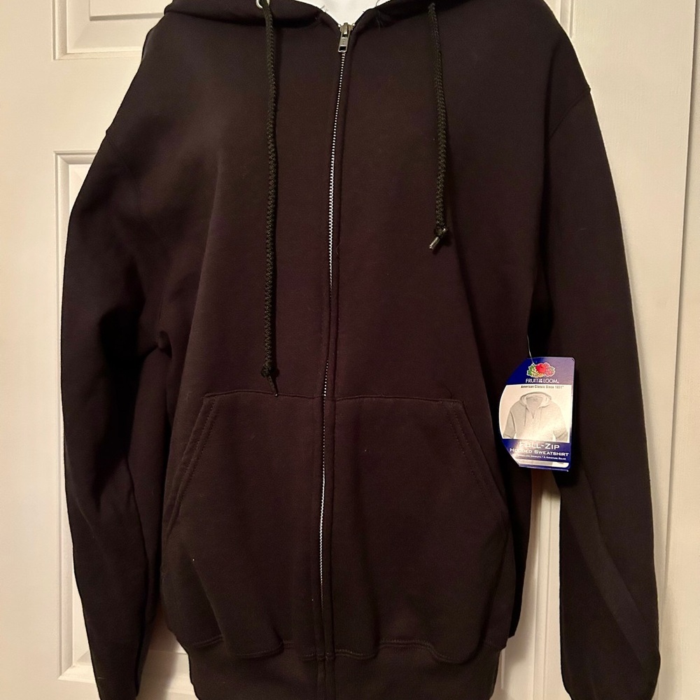 Fruit of the Loom Gray Full-Zip Hoodie